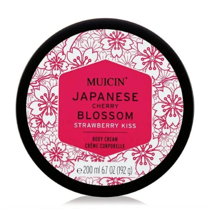 JAPANESE CHERRY BLOSSOM STRAWBERRY EMBRACE BODY CREAM - SWEETLY SCENTED SILKINESS