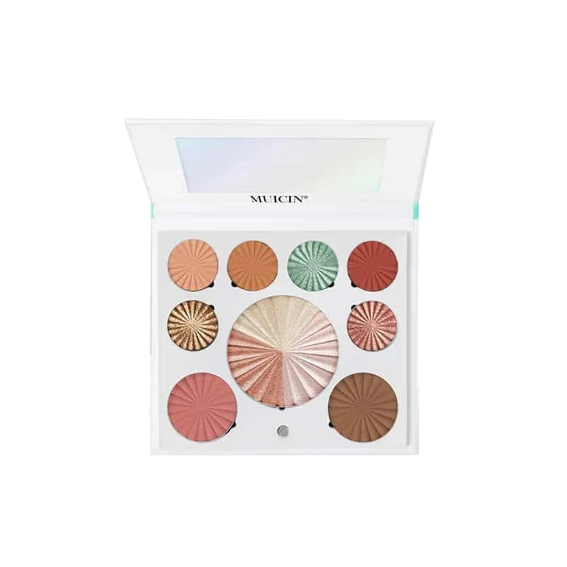 White Blusher & Eyeshadow Palette