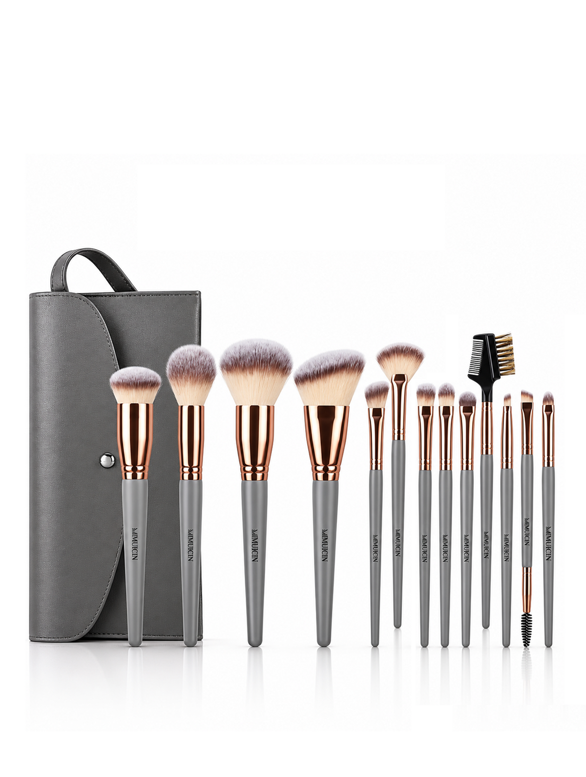 Black & Silver Makeup Brush Collection