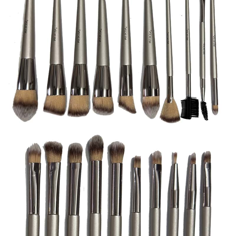 Beige & Rose Gold Makeup Brushes