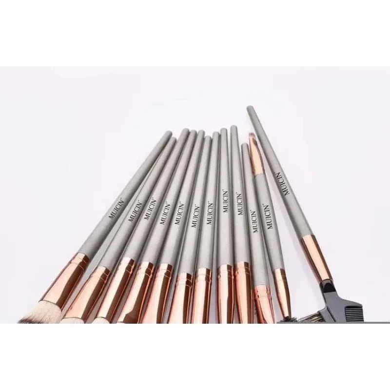 Beige & Rose Gold Makeup Brushes