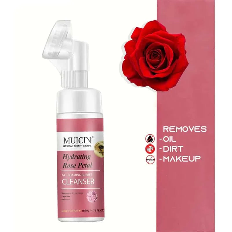 Rose Petal Gel Foaming Bubble Cleanser