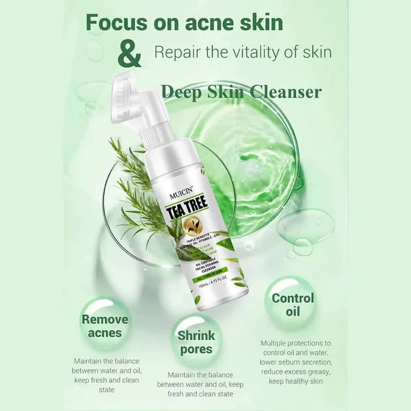Tea Tree Bubble Foaming Facial Cleanser