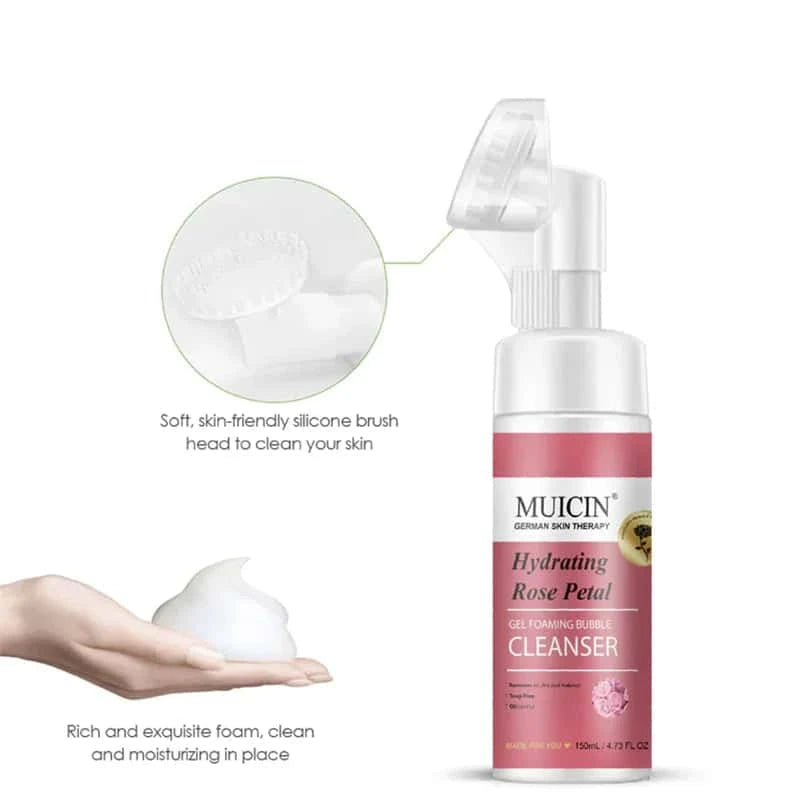 Rose Petal Gel Foaming Bubble Cleanser