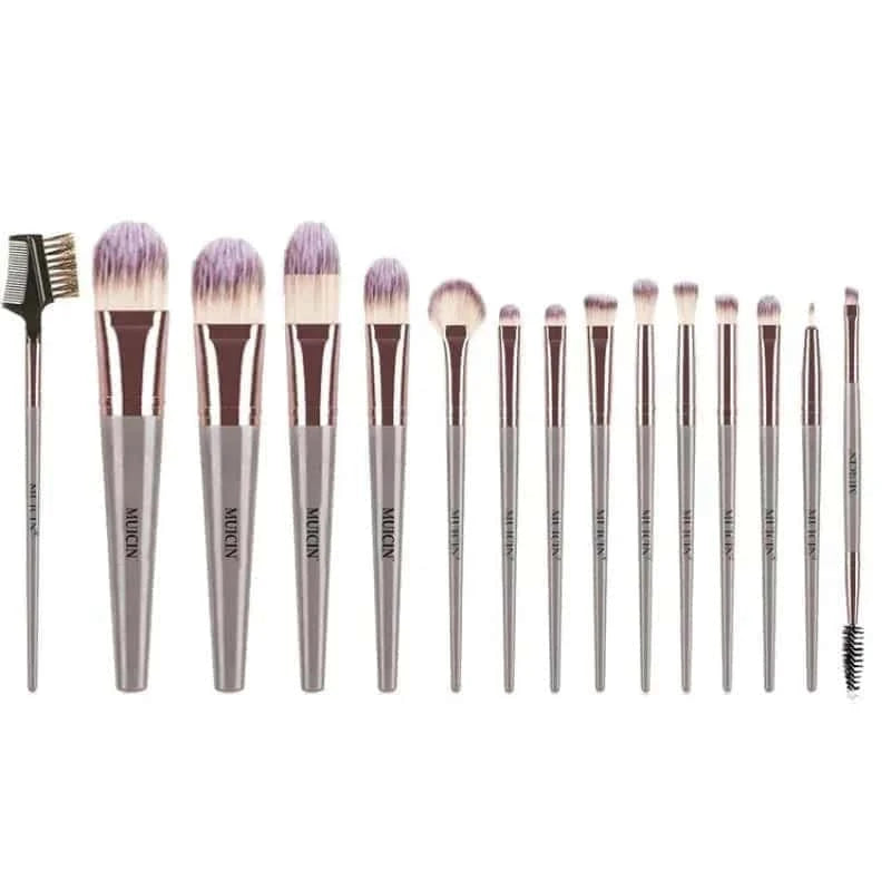Beige & Rose Gold Makeup Brushes