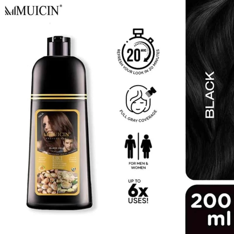 5 In 1 Hair Color Shampoo With Ginger & Argan Oil