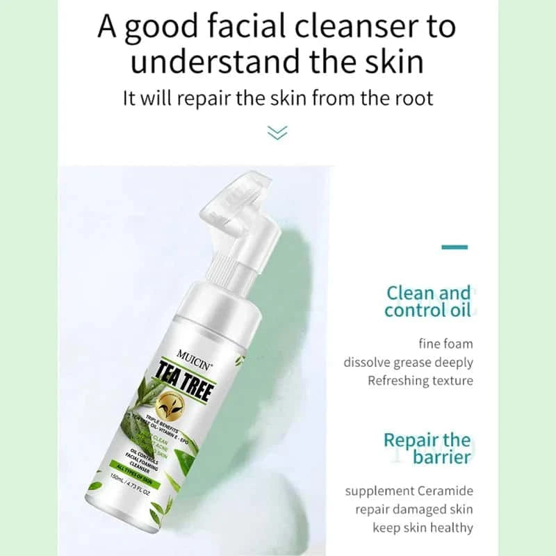 Tea Tree Bubble Foaming Facial Cleanser