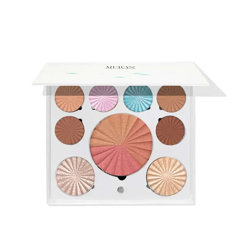 White Blusher & Eyeshadow Palette