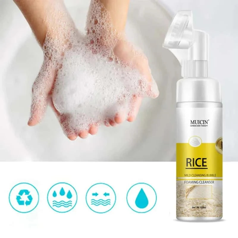 Rice Mild Cleansing Bubble Foaming Facial Cleanser