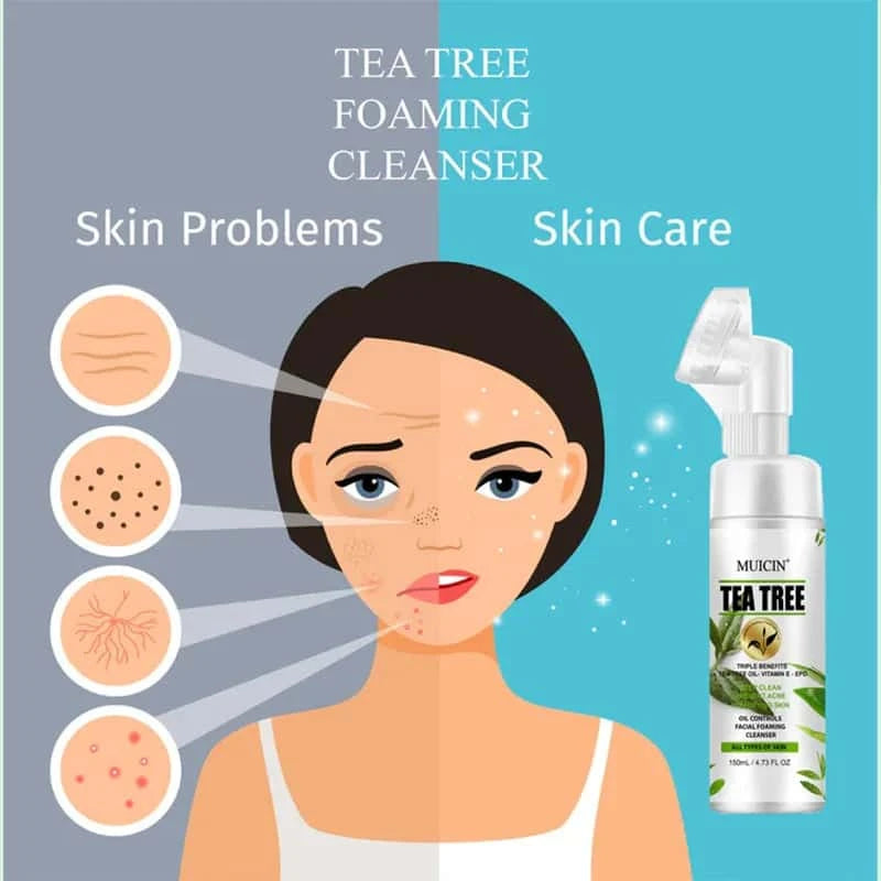 Tea Tree Bubble Foaming Facial Cleanser