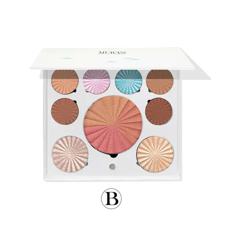 White Blusher & Eyeshadow Palette