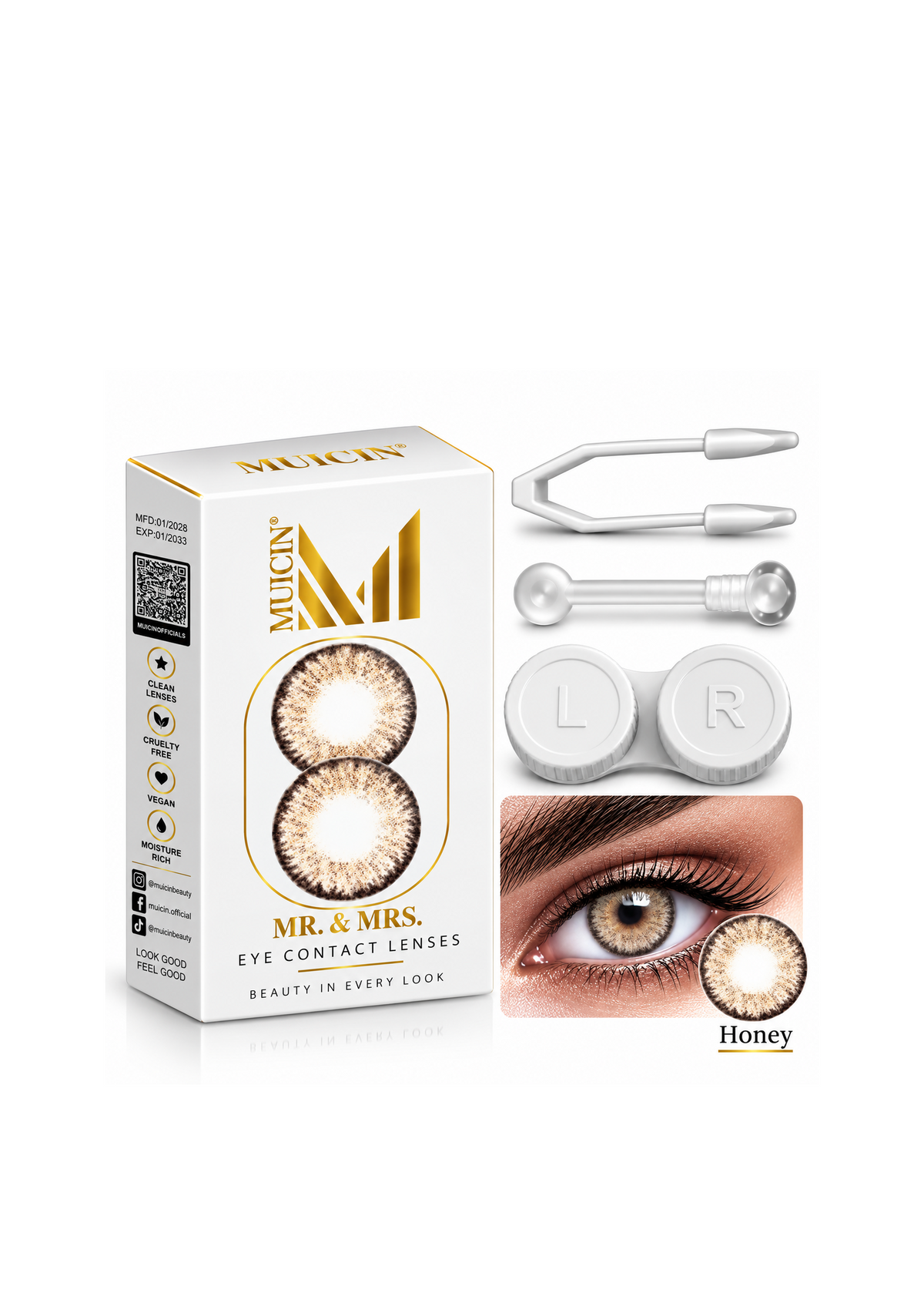 Mr & Mrs Party Colored Contact Lenses