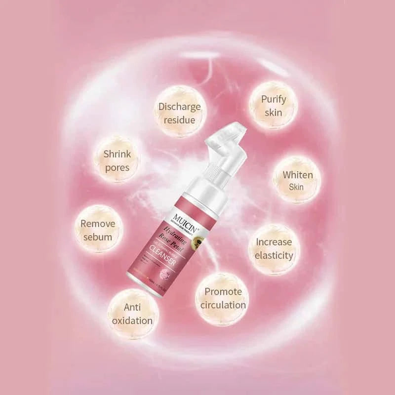 Rose Petal Gel Foaming Bubble Cleanser