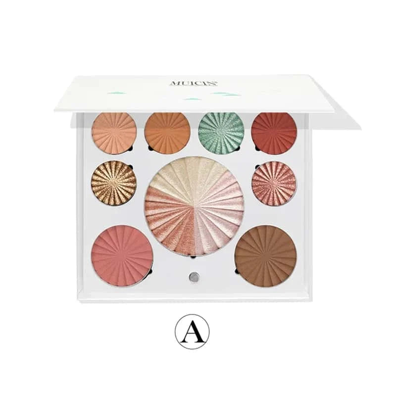 White Blusher & Eyeshadow Palette