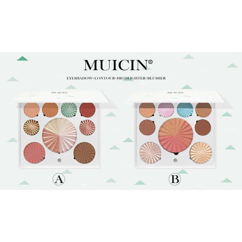 White Blusher & Eyeshadow Palette
