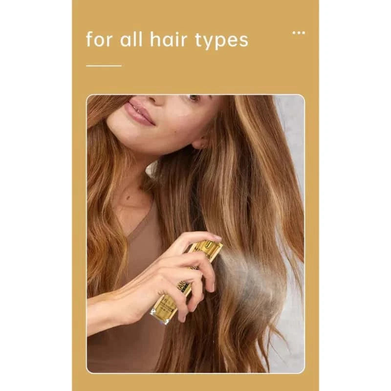 Gold Shine & Style Hair Straightening Serum
