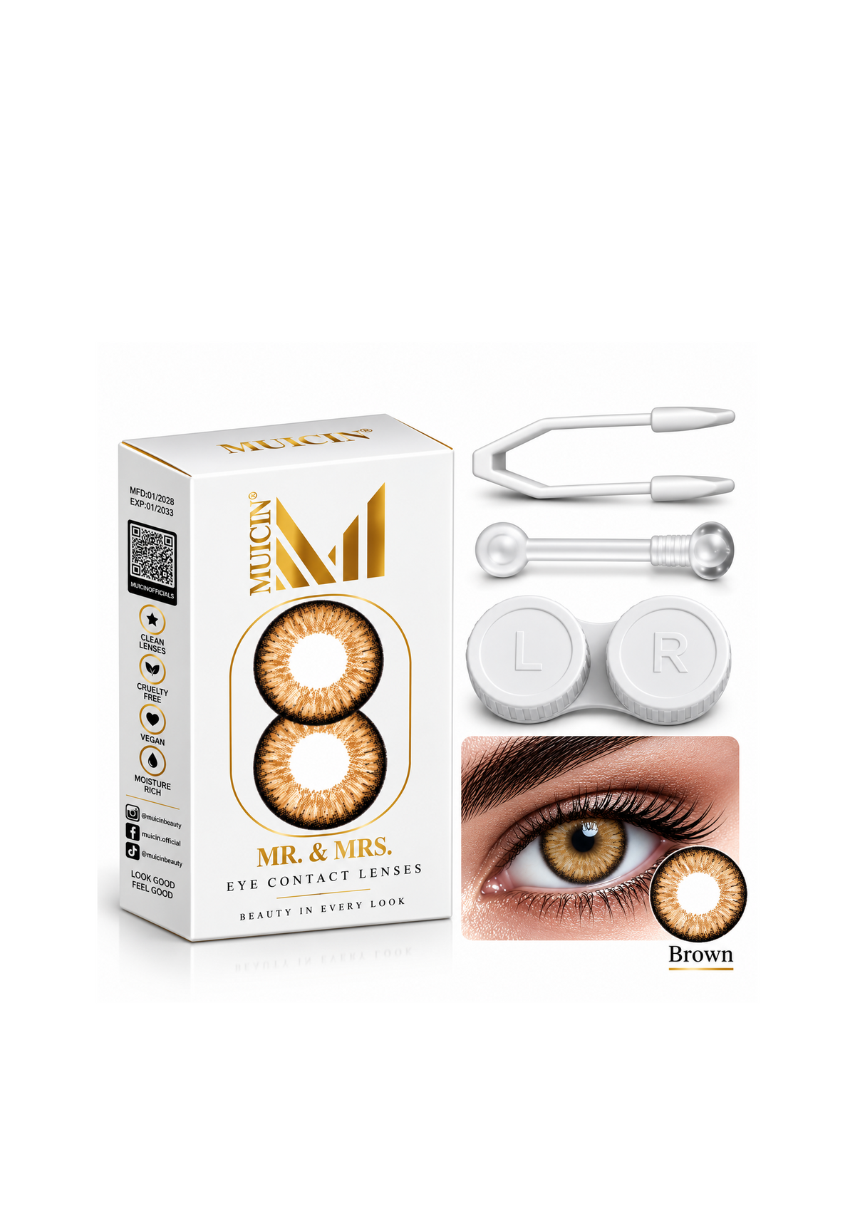 Mr & Mrs Party Colored Contact Lenses