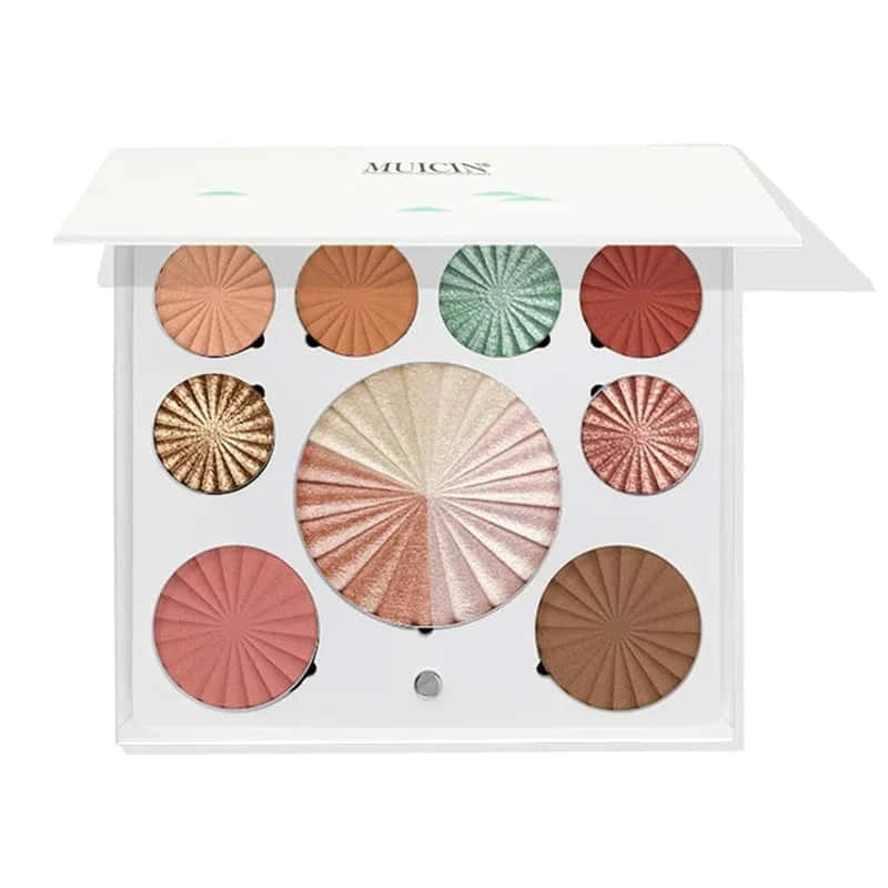 White Blusher & Eyeshadow Palette
