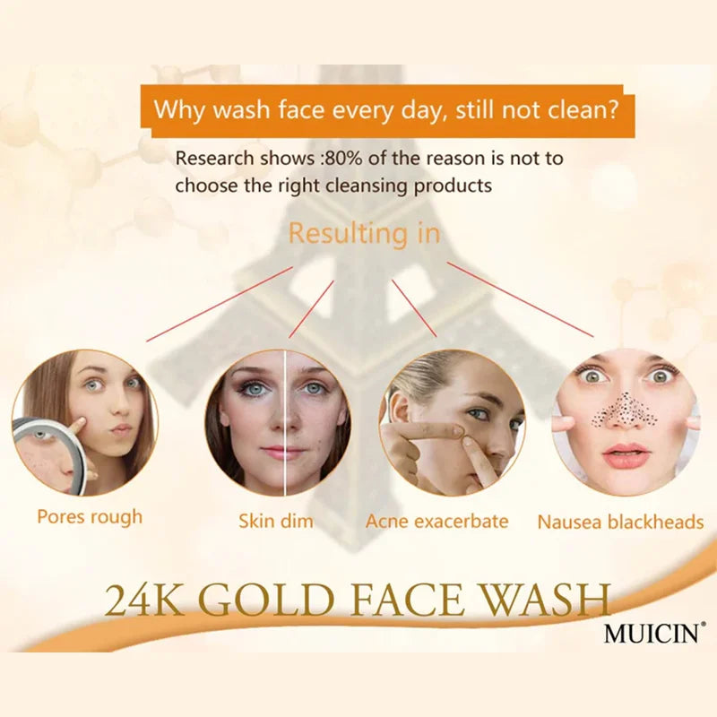 24K GOLD FACE WASH - LUXURIOUS PURIFYING CLEANSE
