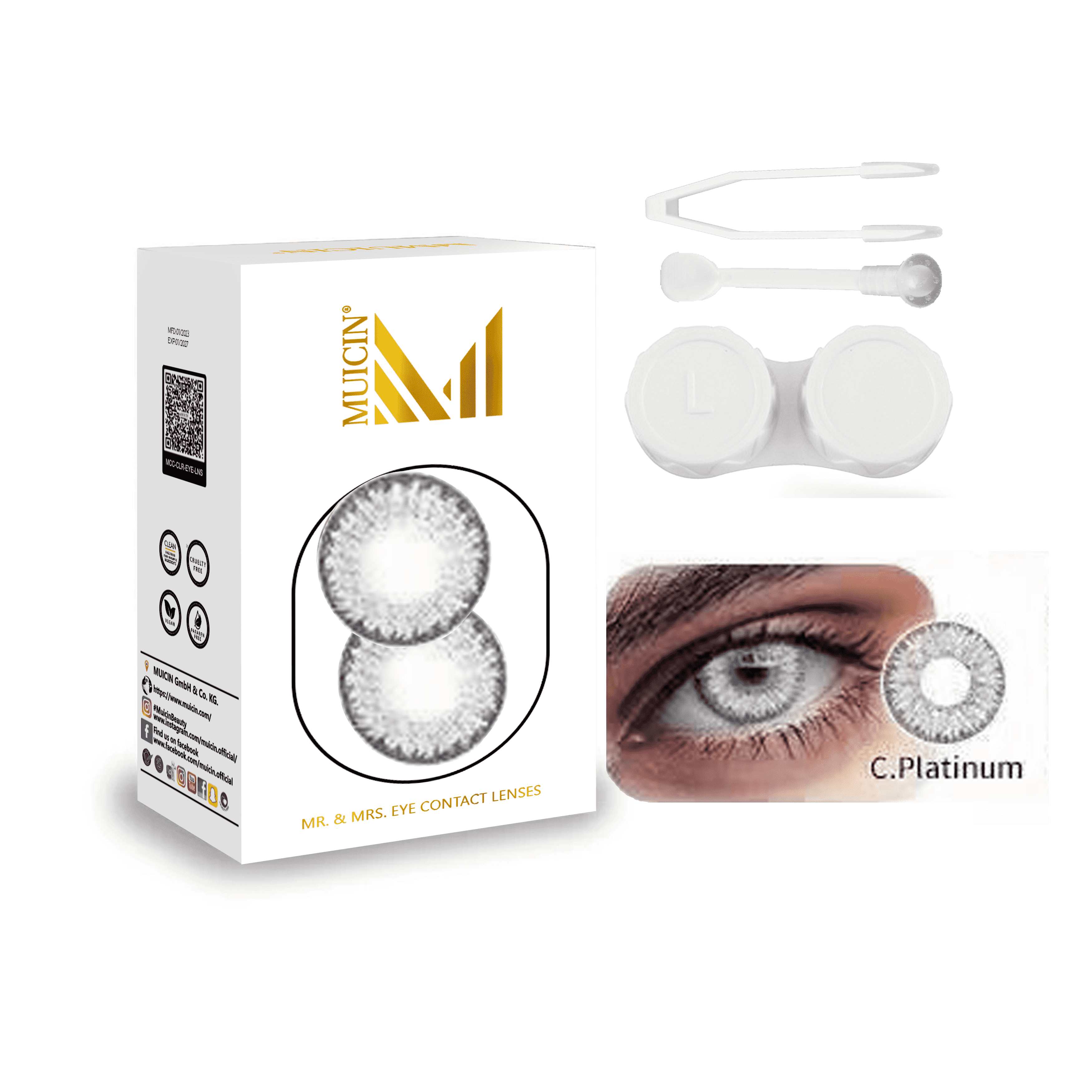 Mr & Mrs Party Colored Contact Lenses