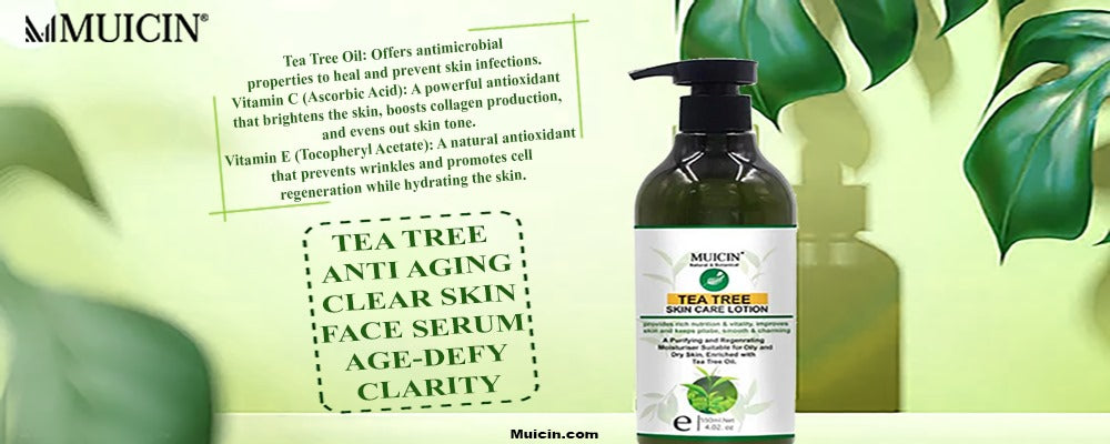 Muicin Organic Anti Ageing Serum helps you look young naturally.