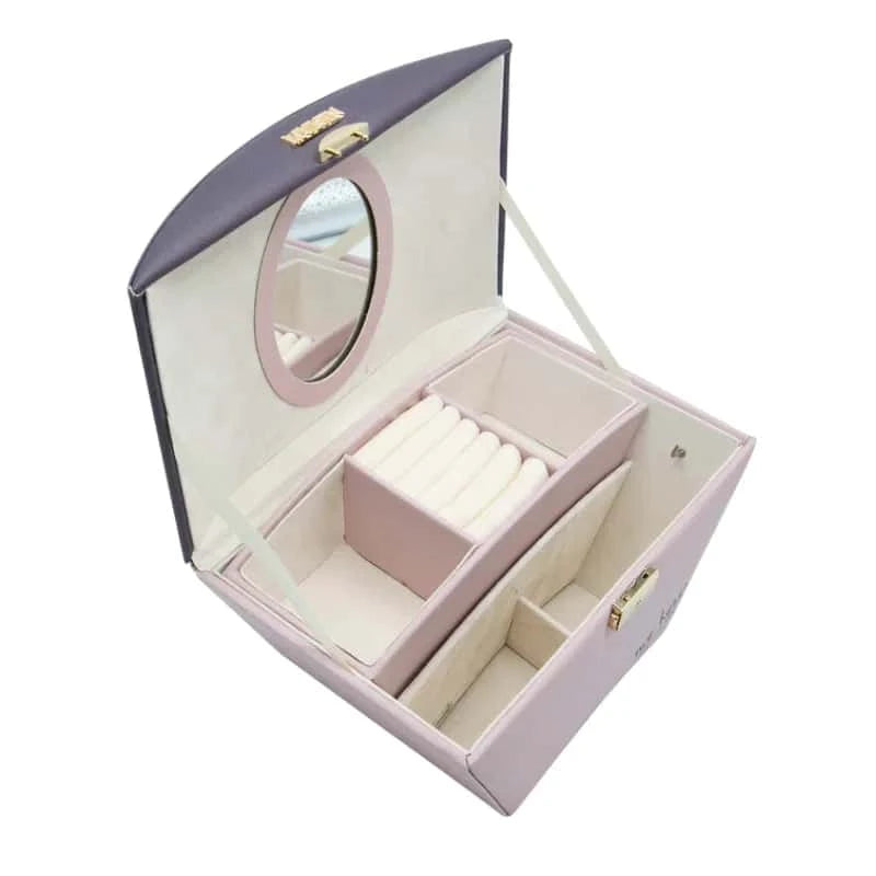 Dual-Tone Luxury Cosmetics &amp; Jewelry Organizer