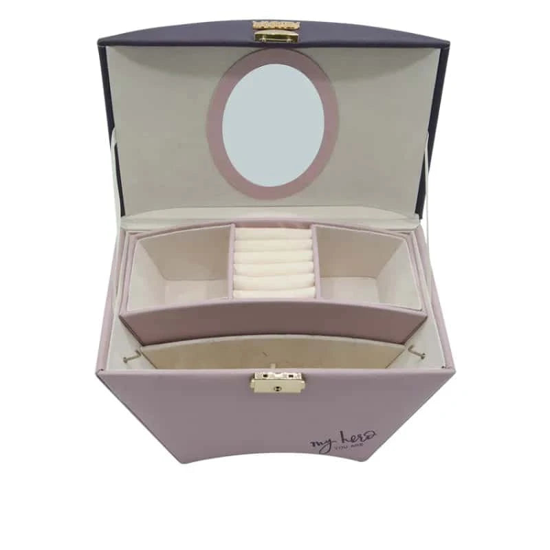 Dual-Tone Luxury Cosmetics &amp; Jewelry Organizer