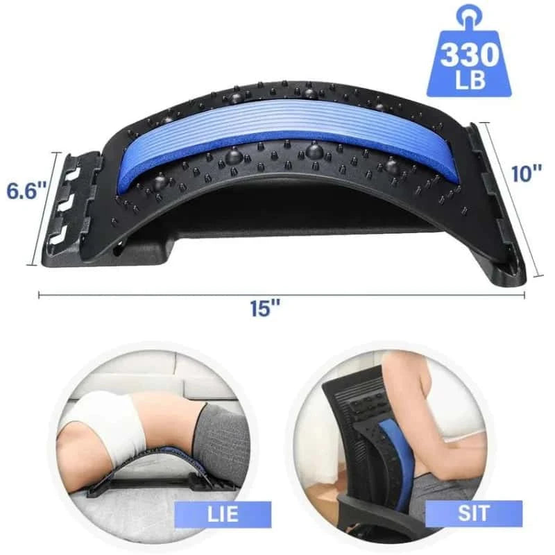 ERGONOMIC BACK STRETCHER MASSAGER - SOOTHE &amp; ALIGN FOR COMFORT