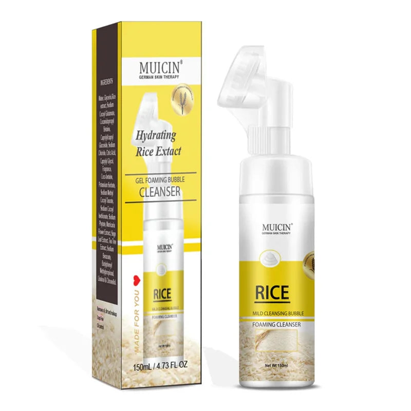 Rice Mild Cleansing Bubble Foaming Facial Cleanser - Delicate Purity