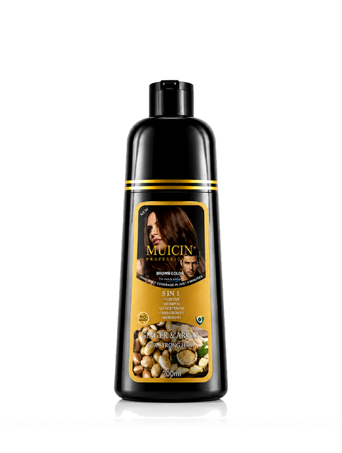 5 In 1 Hair Color Shampoo With Ginger &amp; Argan Oil