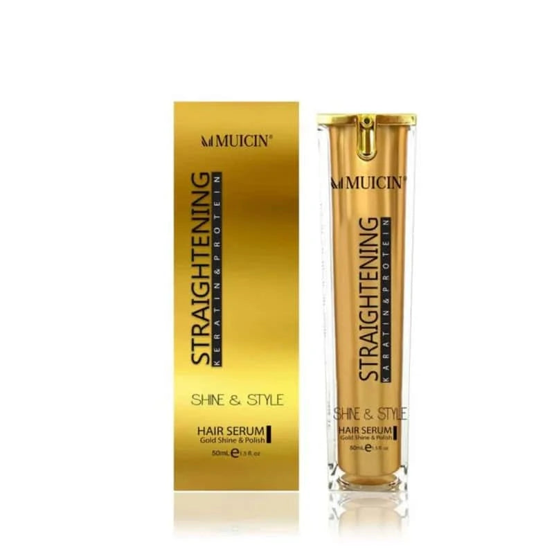 Gold Shine &amp; Style Hair Straightening Serum