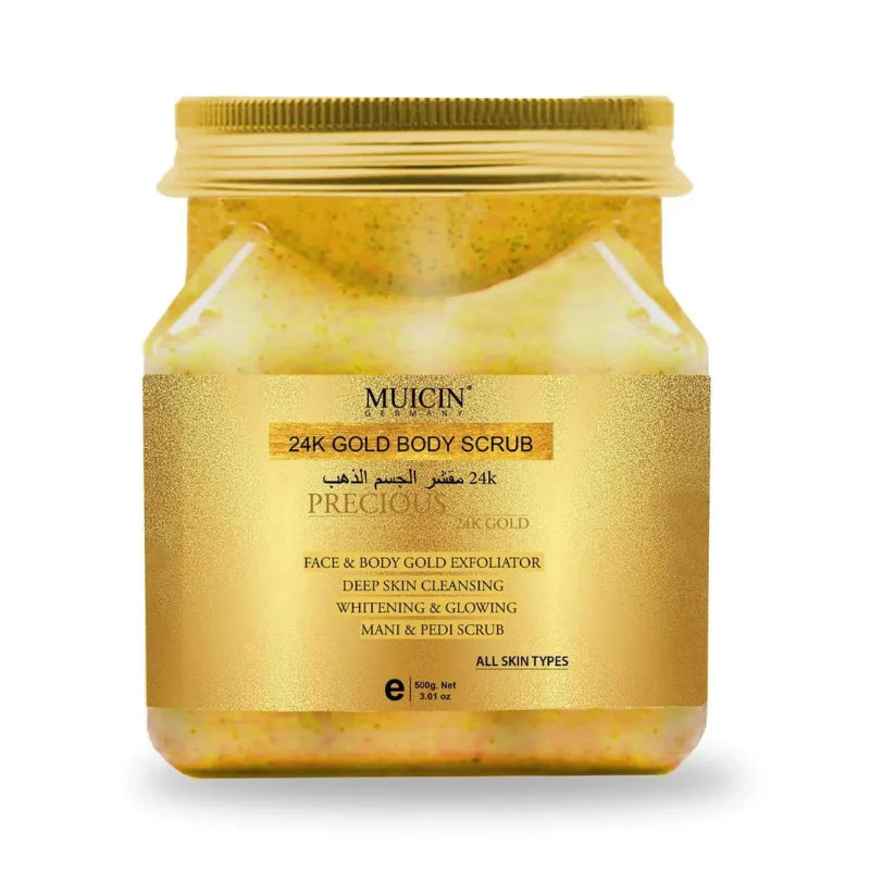 24K GOLD REGENERATING FACE &amp; BODY SCRUB - LUXURIOUS EXFOLIATION &amp; RENEWAL