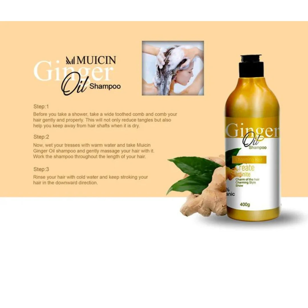 GINGER OIL SHAMPOO FOR DANDRUFF CONTROL - SOOTHE &amp; RESTORE