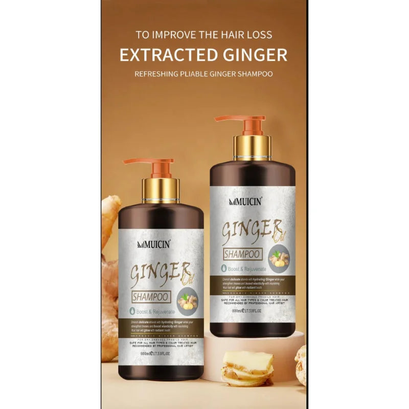 BOOST &amp; REJUVENATE GINGER HAIR SHAMPOO - INVIGORATE &amp; STRENGTHEN