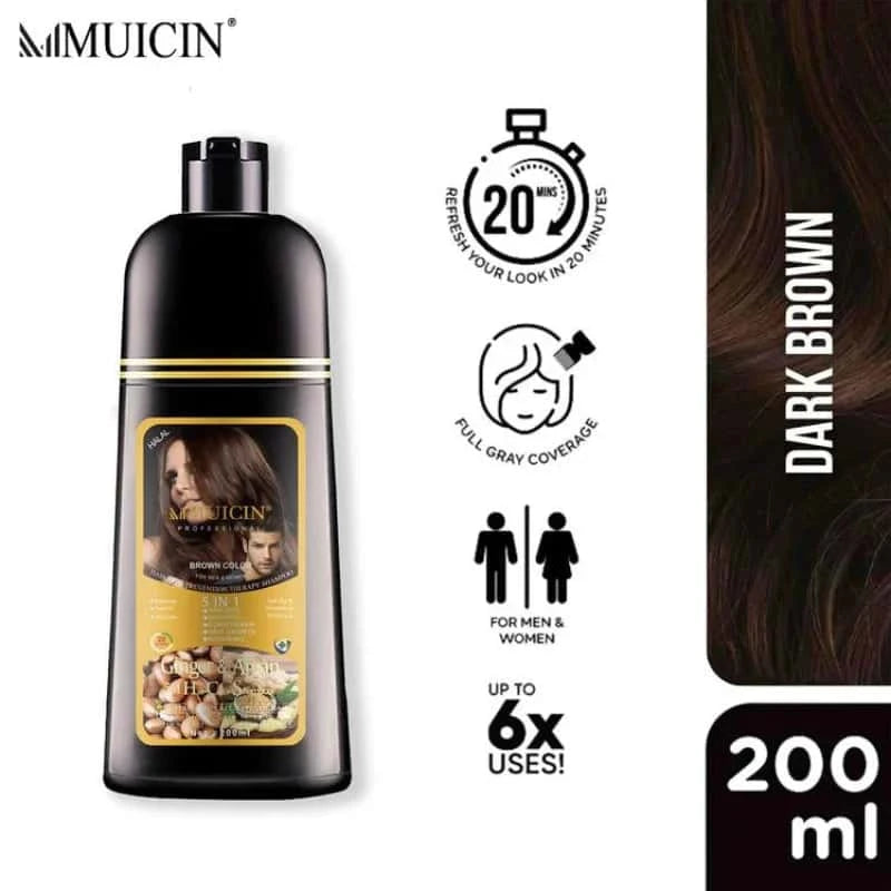 5 In 1 Hair Color Shampoo With Ginger &amp; Argan Oil