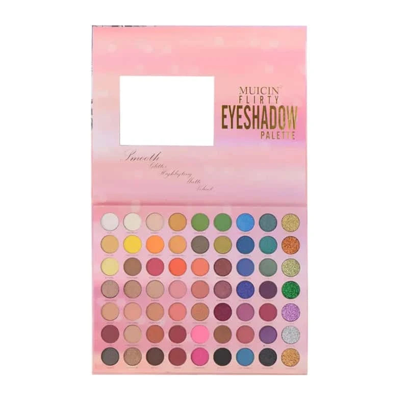 Flirty Velvet Matte &amp; Glitter 63 Colors Eyeshadow Palette