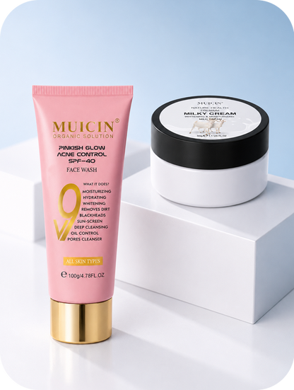 V9 Face Wash &amp; Goat Milk Brightening Cream