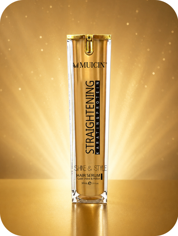 Gold Shine &amp; Style Hair Straightening Serum