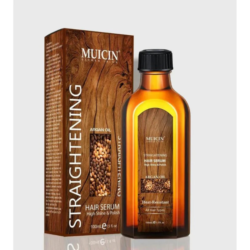 ARGAN OIL SLEEK &amp; STRAIGHT HAIR SERUM - EFFORTLESS STYLING WITH NATURAL SHINE