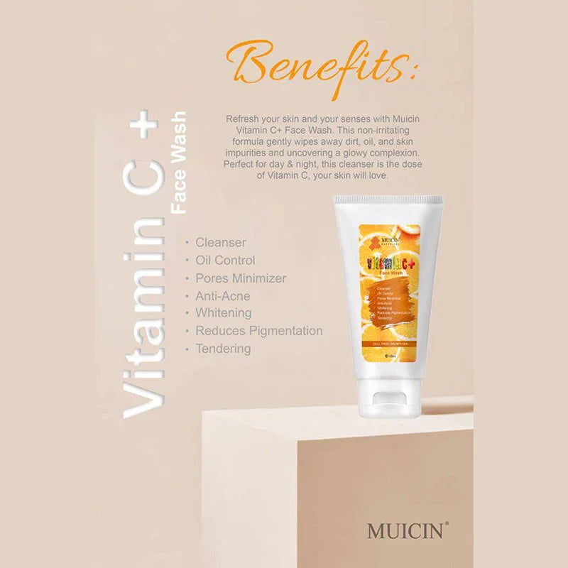 VITAMIN C+ FACE WASH - ENERGIZING BRIGHT CLEAN