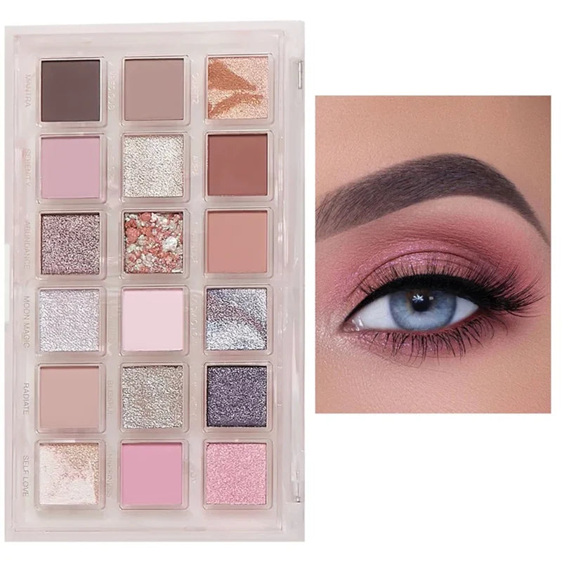 PINK ROSE QUARTZ EYESHADOW PALETTE - GEMSTONE INSPIRED BEAUTY