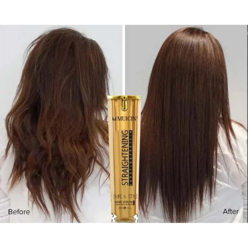 Gold Shine &amp; Style Hair Straightening Serum