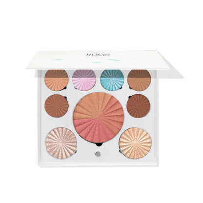 WHITE BLUSHER &amp; EYESHADOW PALETTE - NEUTRAL ELEGANCE