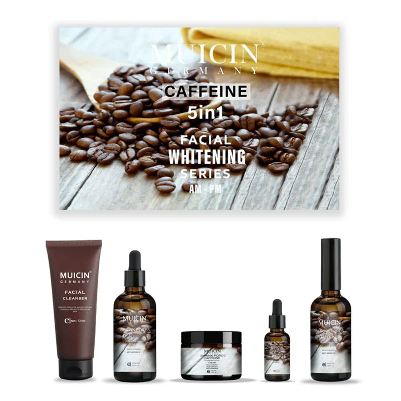 5 IN 1 PORE-REFINING CAFFEINE FACIAL KIT - ENERGIZE &amp; CLARIFY