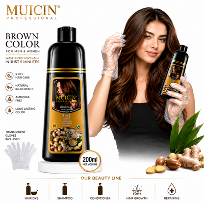 5 In 1 Hair Color Shampoo With Ginger &amp; Argan Oil