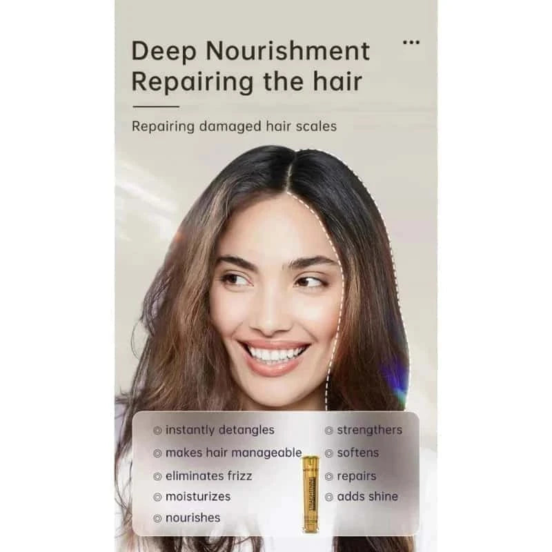 Gold Shine &amp; Style Hair Straightening Serum