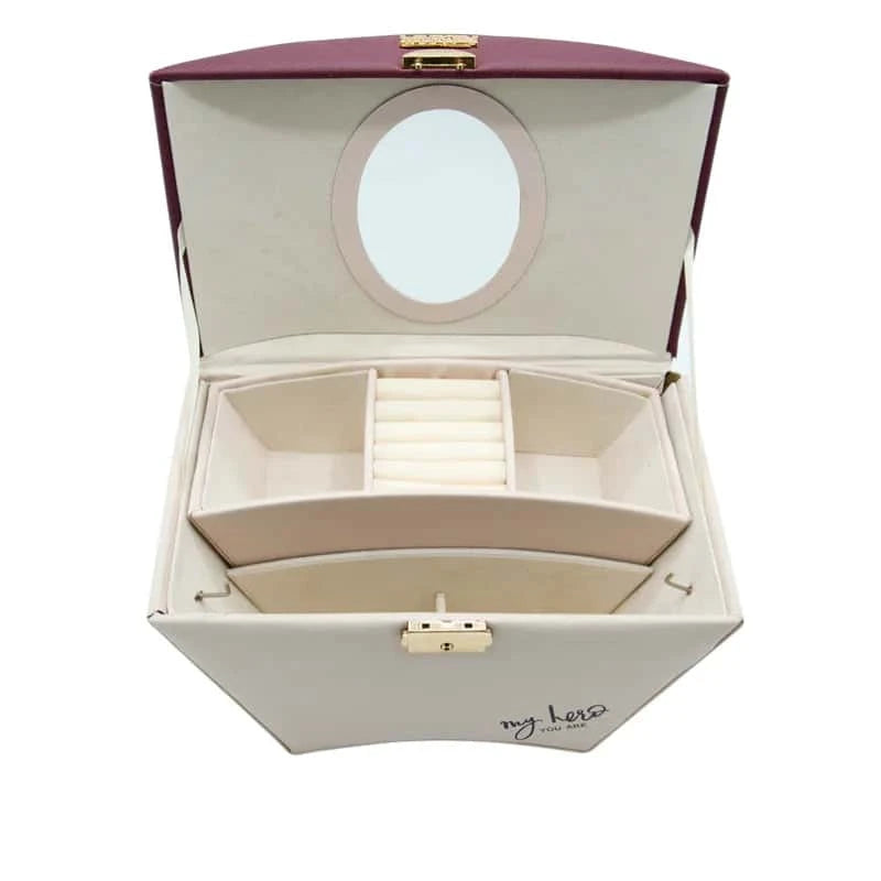 Dual-Tone Luxury Cosmetics &amp; Jewelry Organizer