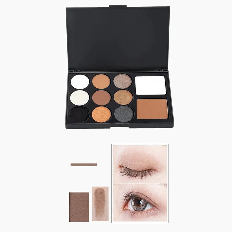 MATTE &amp; VELVET 11 COLORS EYESHADOW PALETTE - COMPACT ELEGANCE