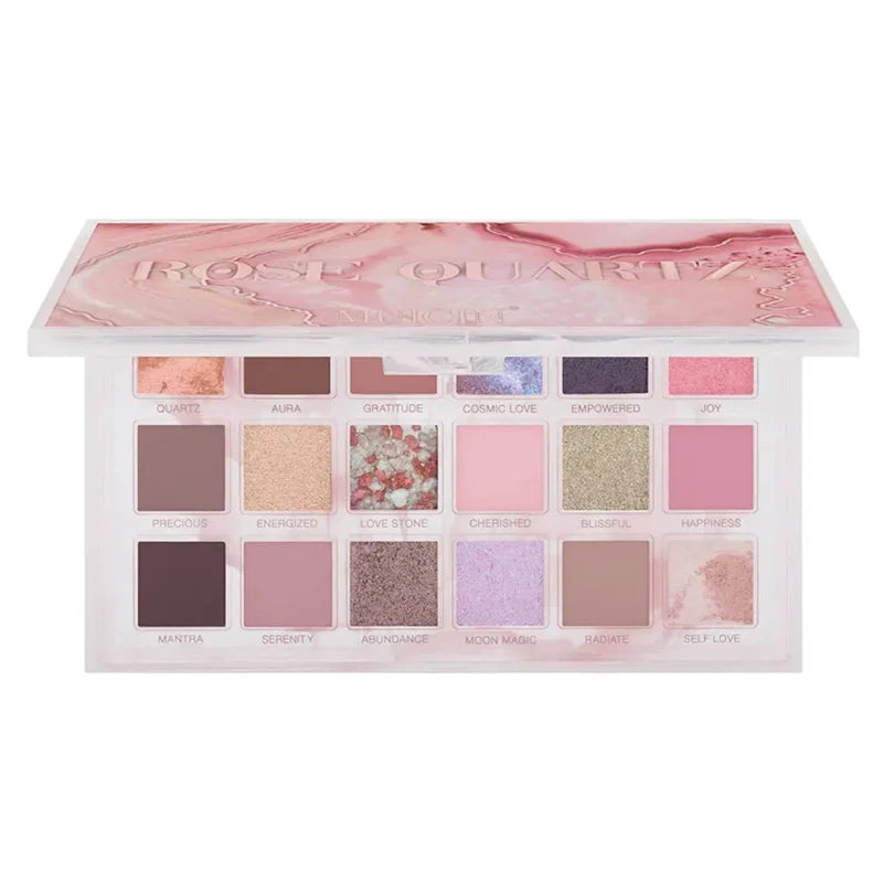 PINK ROSE QUARTZ EYESHADOW PALETTE - GEMSTONE INSPIRED BEAUTY