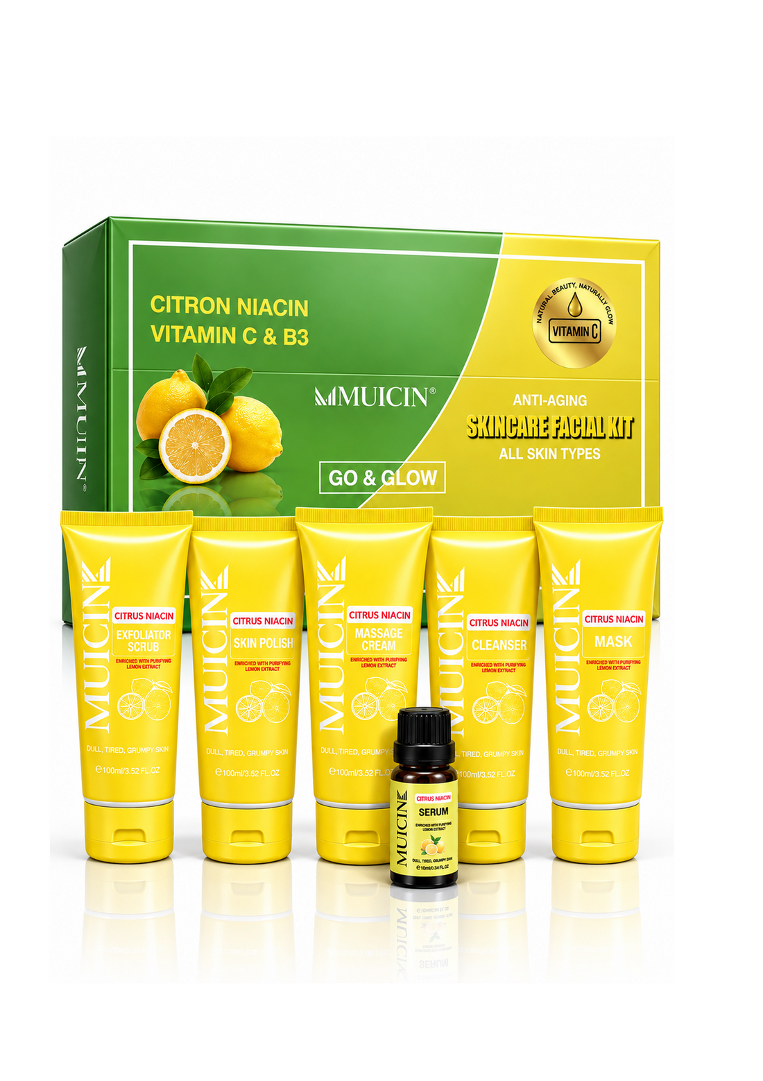Citron Niacin Glow &amp; Blow Facial Kit